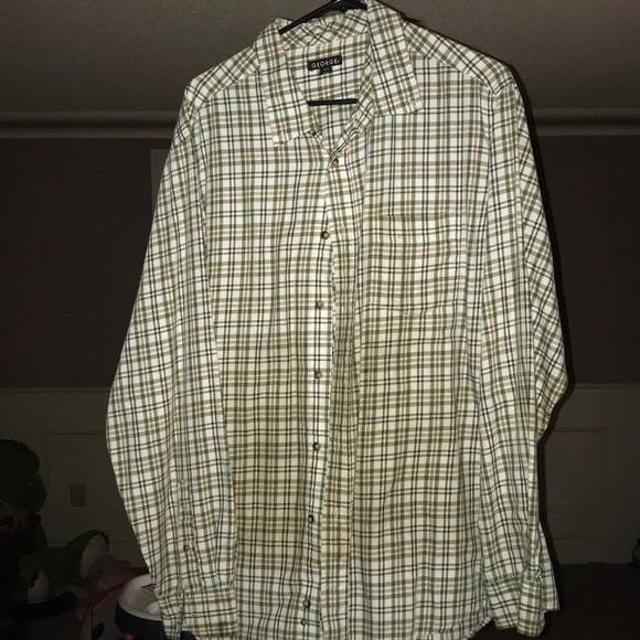 Plaid George casual button down - Picture 1 of 3